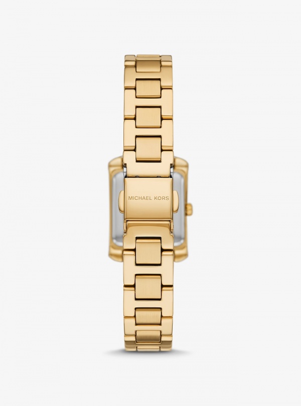 Michael Kors Mini Emery Pavé Gold-Tone Watch