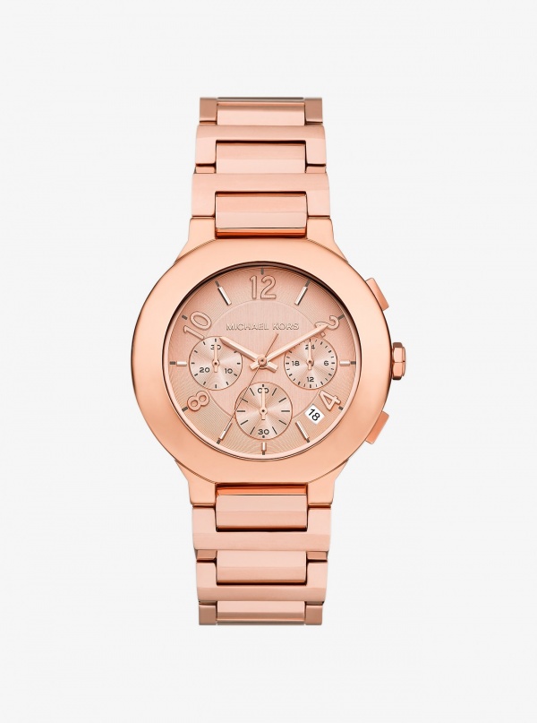 Michael Kors Oversized Gramercy Rose Gold-Tone Watch