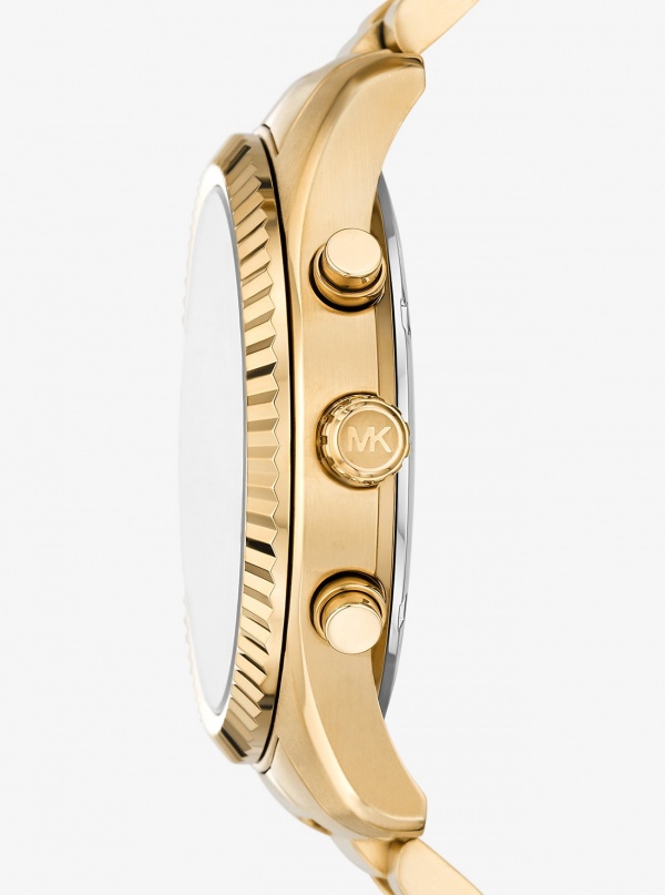 Michael Kors Oversized Lexington Gold-Tone Watch