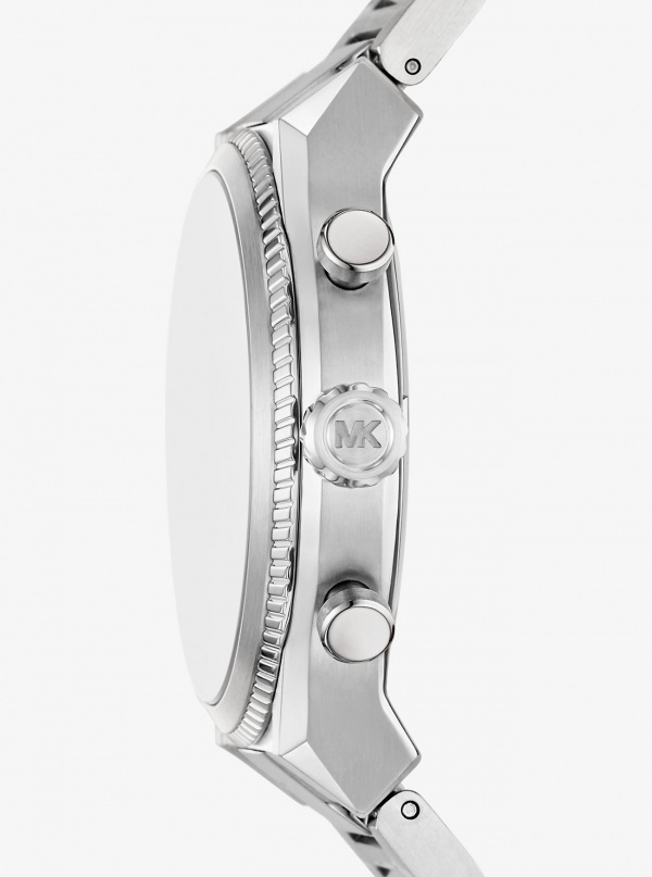 Michael Kors Oversized Panorama Silver-Tone Watch