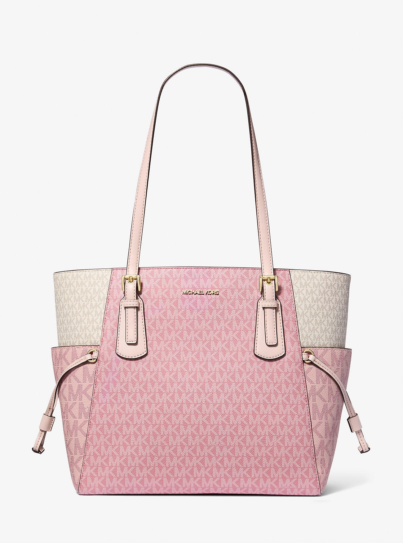 Many コラージュ　未使用 Сумка Michael Kors Voyager Large Color-Block Signature Logo Tote Bag