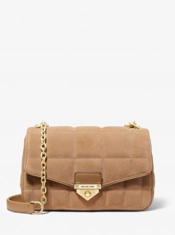 MICHAEL Michael Kors SoHo Large Quilted Suede Shoulder Bag