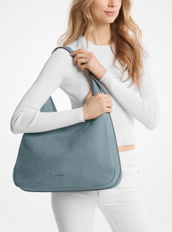 MICHAEL Michael Kors Nolita Large Nubuck Hobo Shoulder Bag