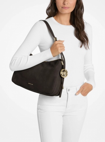 Michael Kors Nolita Medium Nubuck Shoulder Bag