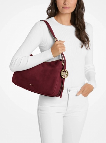 Michael Kors Nolita Medium Nubuck Shoulder Bag