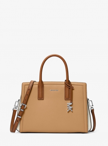 MICHAEL Michael Kors Laila Medium Color-Block Leather Satchel