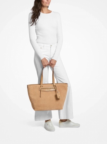 Michael Kors Jet Set Travel Extra-Large Suede Tote Bag