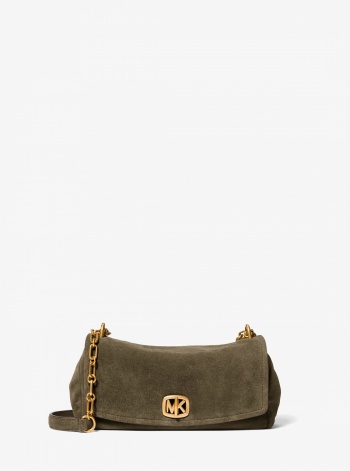 Michael Kors Bryant Small Suede Convertible Shoulder Bag
