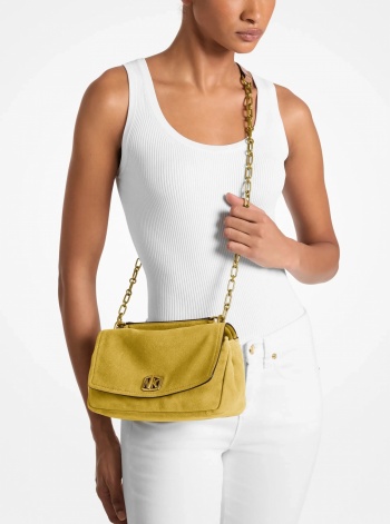 Michael Kors Bryant Small Suede Convertible Shoulder Bag