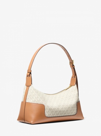 Michael Kors Teddi Medium Signature Logo Slouchy Shoulder Bag