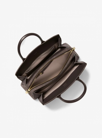 Michael Kors Laila Medium Suede Satchel