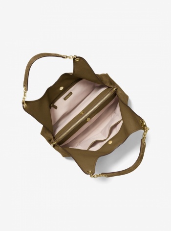 Michael Kors Ellie Large Suede Shoulder Bag