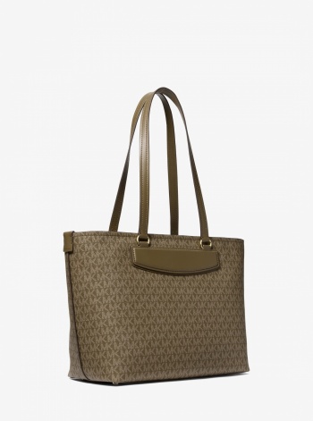 Jet Set Travel Medium Signature Logo Tote Bag