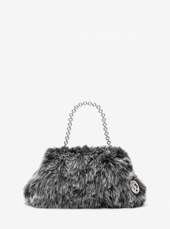 Michael Kors Goldie Large Faux Fur Clutch