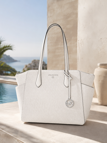 Michael Kors Marilyn Medium Signature Logo Tote Bag