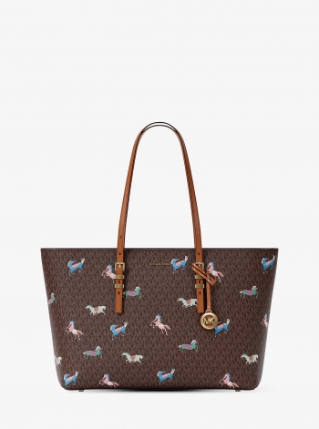 MICHAEL Michael Kors Quinn Large Signature Logo Tote Bag