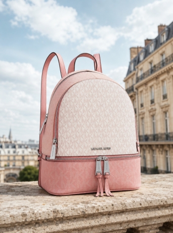 MICHAEL Michael Kors Rhea Medium Color-Block Logo Backpack