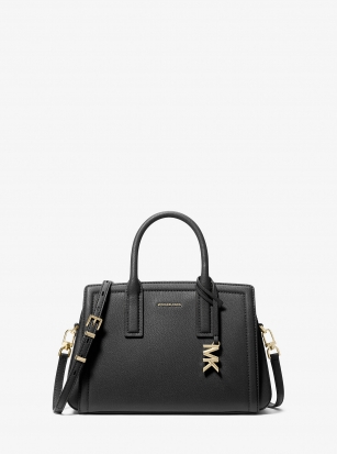 Michael Kors Laila Small Pebbled Leather Satchel