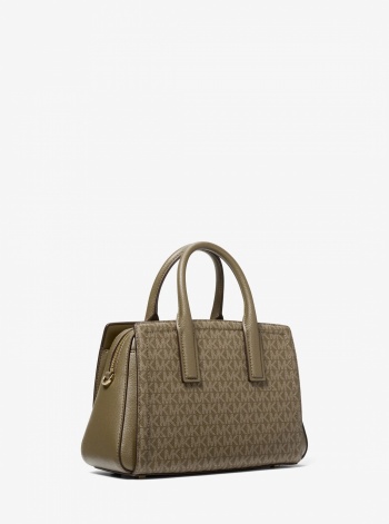 Michael Kors Laila Small Signature Logo Satchel
