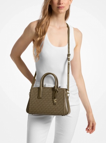 Michael Kors Laila Small Signature Logo Satchel