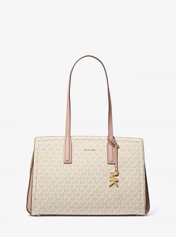 MICHAEL Michael Kors Laila Medium Signature Logo Tote Bag