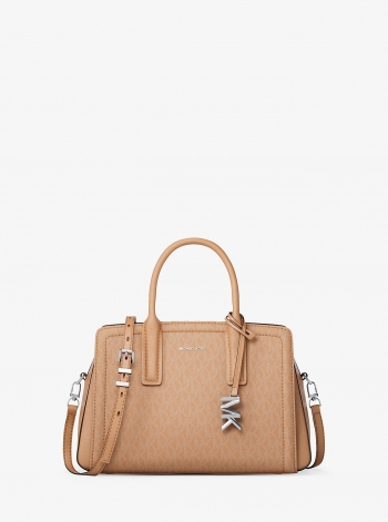 MICHAEL Michael Kors Laila Small Signature Logo Satchel