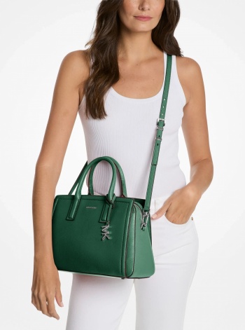 Michael Kors Laila Medium Leather Satchel