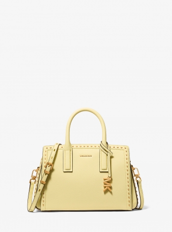MICHAEL Michael Kors Laila Small Studded Leather Satchel