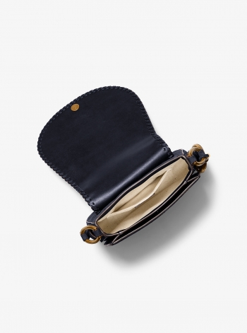 MICHAEL Michael Kors Josie Medium Whipstitched Suede Saddle Bag