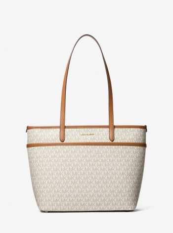 Michael Kors Marlowe Medium Signature Logo Pocket Tote Bag