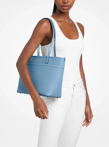 Michael Kors Marlowe Medium Pebbled Leather Pocket Tote Bag