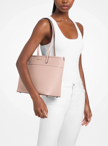 Michael Kors Marlowe Medium Pebbled Leather Pocket Tote Bag