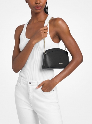 MICHAEL Michael Kors Athena Small Leather Convertible Clutch