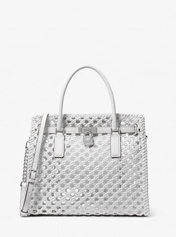 MICHAEL Michael Kors Hamilton Moderne Large Hand-Woven Satchel