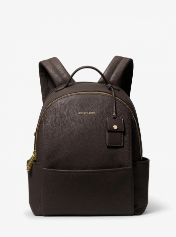 Michael Kors Sable Medium Pebbled Leather Backpack