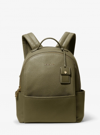 MICHAEL Michael Kors Sable Medium Pebbled Leather Backpack