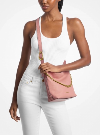 Michael Kors Nolita Small Pebbled Leather Bucket Tote Bag