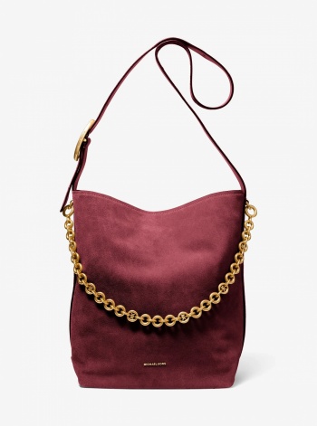 Michael Kors Nolita Large Suede Bucket Tote Bag
