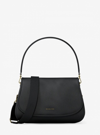 Michael Kors Holmes Medium Pebbled Leather Convertible Messenger Bag