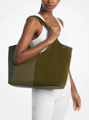 Michael Kors Henly Large Leather and Suede Tote Bag