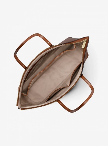 Michael Kors Quinn Large Pebbled Leather Tote Bag