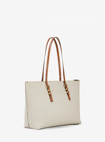 Michael Kors Quinn Large Signature Logo Tote Bag