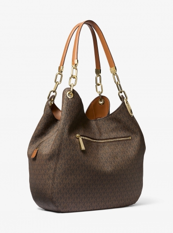 MICHAEL Michael Kors Lillie Large Signature Logo Shoulder Bag
