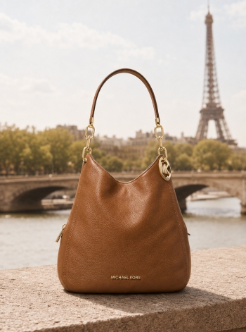 MICHAEL Michael Kors Lillie Large Pebbled Leather Shoulder Bag
