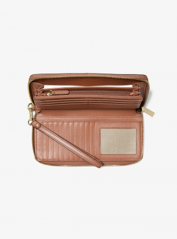 Michael Kors Jet Set Travel Large Leather Continental Wallet