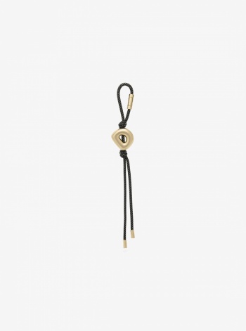 Michael Kors Initial Gold-Tone and Speckled Cord Bag Charm