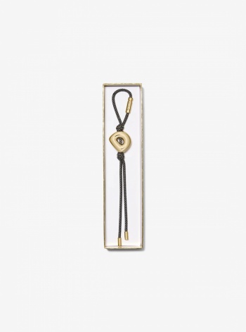 Michael Kors Initial Gold-Tone and Speckled Cord Bag Charm