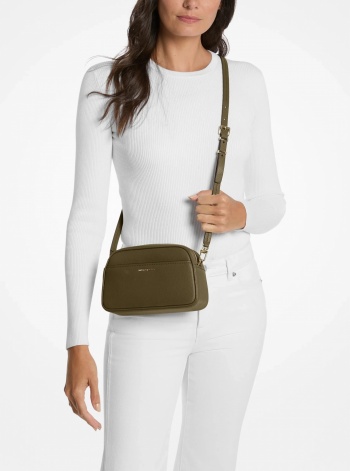 Michael Kors Jet Set Small Leather Camera Crossbody Bag