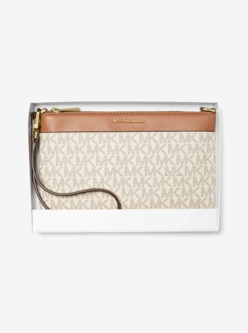 Michael Kors Jet Set Medium Signature Logo Wristlet
