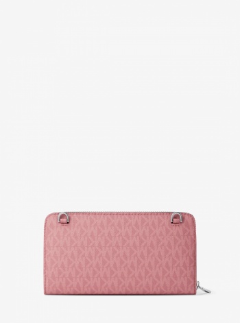 Michael Kors Jet Set Large Signature Logo Continental Crossbody Bag